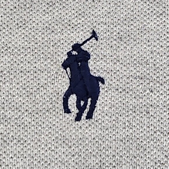 Polo Ralph Lauren Men Big & Tall Pullover Grey XXL 1/4 Zip Double Knit Pony NWT - Picture 7 of 16